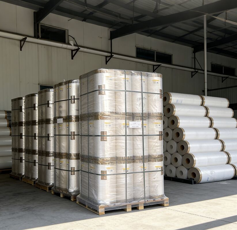 উচ্চ চকচকে সমাপ্তির জন্য ডাবল সাইড করোনা ট্রিটমেন্ট এবং ইভিএ আঠালো সহ আর্দ্রতা প্রতিরোধী গ্লস ল্যামিনেশন ফিল্ম