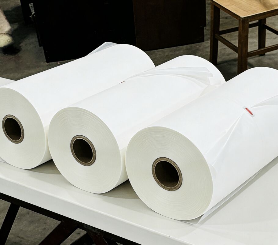 কোরিয়া থেকে 100% ইভিএ গ্লিটার ল্যামিনেশন ফিল্ম লেদার টেক্সচার এবং 95-105 মাইক্রন বেধ সহ টেকসই প্যাকেজিংয়ের জন্য