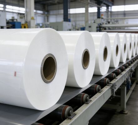 3H পৃষ্ঠের কঠোরতা অ্যান্টি স্ক্র্যাচ ফিল্ম 90 °C থেকে 120 °C অপারেটিং তাপমাত্রার জন্য ইভিএ আঠালো আঠালো সহ