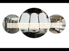 একাধিক এক্সট্রুশন ম্যাট ল্যামিনেশন ফিল্ম বিভিন্ন প্রিন্টিং কালিগুলির সাথে সামঞ্জস্যপূর্ণ পরিবর্তনশীল দৈর্ঘ্য প্যাকেজিং এবং লেবেলিং শিল্পের জন্য আদর্শ